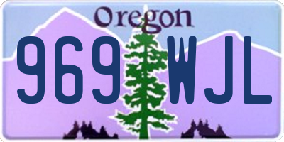OR license plate 969WJL