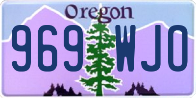 OR license plate 969WJO