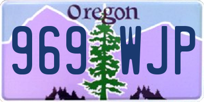 OR license plate 969WJP