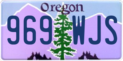OR license plate 969WJS