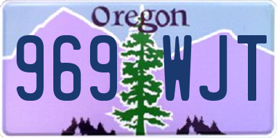 OR license plate 969WJT
