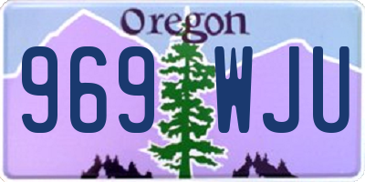 OR license plate 969WJU