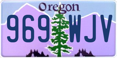 OR license plate 969WJV