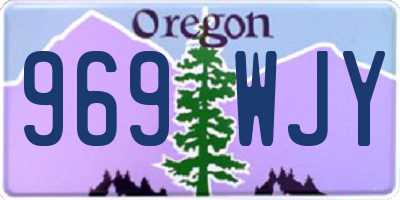 OR license plate 969WJY