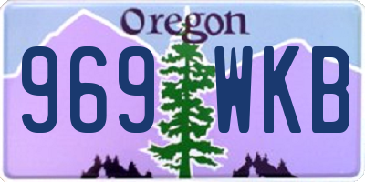 OR license plate 969WKB