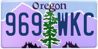OR license plate 969WKC