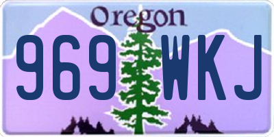 OR license plate 969WKJ