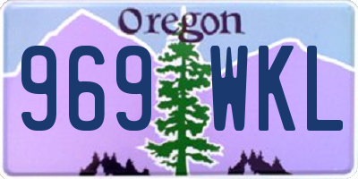 OR license plate 969WKL