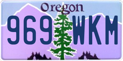 OR license plate 969WKM