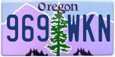 OR license plate 969WKN