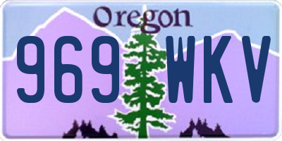 OR license plate 969WKV