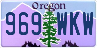 OR license plate 969WKW