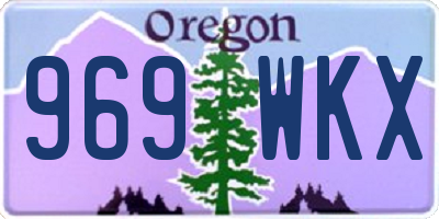 OR license plate 969WKX