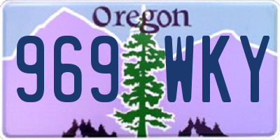 OR license plate 969WKY