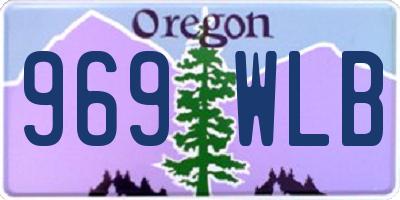 OR license plate 969WLB