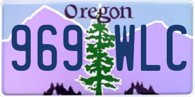 OR license plate 969WLC