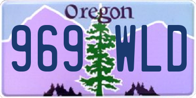 OR license plate 969WLD