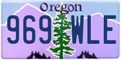 OR license plate 969WLE