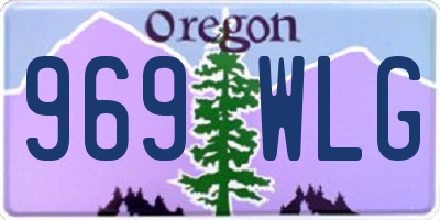 OR license plate 969WLG