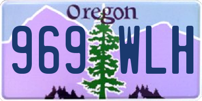 OR license plate 969WLH