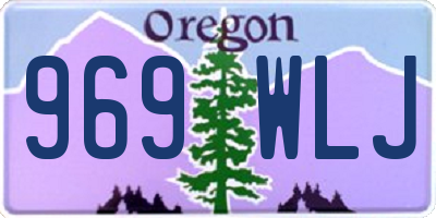 OR license plate 969WLJ