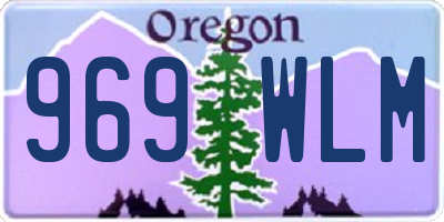 OR license plate 969WLM