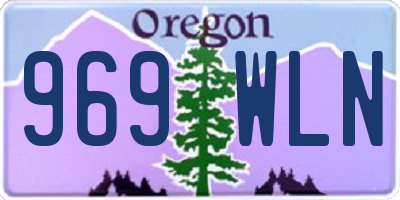 OR license plate 969WLN
