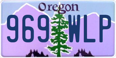 OR license plate 969WLP