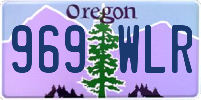 OR license plate 969WLR