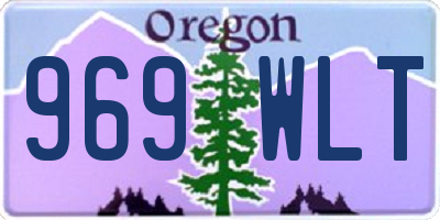 OR license plate 969WLT