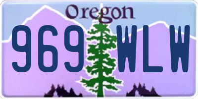 OR license plate 969WLW