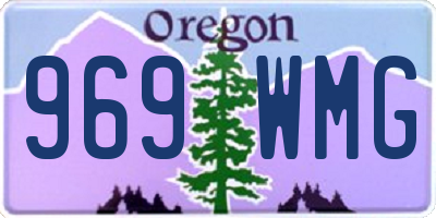 OR license plate 969WMG