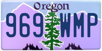 OR license plate 969WMP