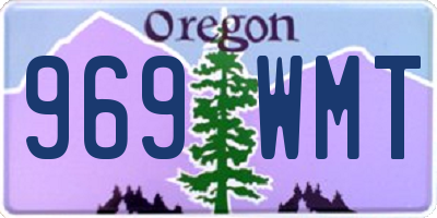OR license plate 969WMT