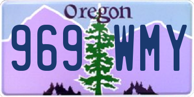 OR license plate 969WMY