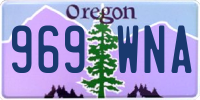 OR license plate 969WNA