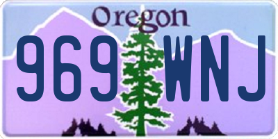 OR license plate 969WNJ
