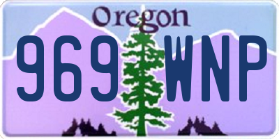 OR license plate 969WNP