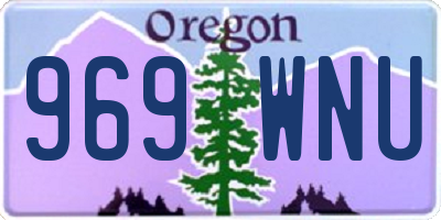 OR license plate 969WNU