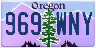 OR license plate 969WNY