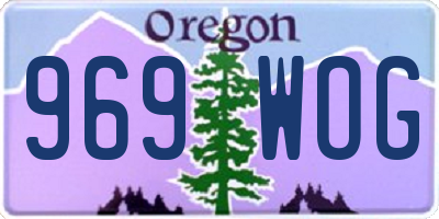 OR license plate 969WOG