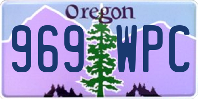 OR license plate 969WPC