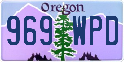 OR license plate 969WPD