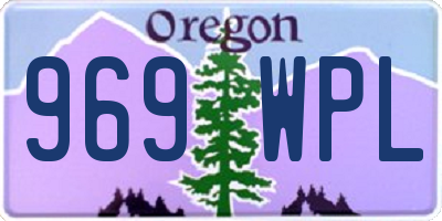 OR license plate 969WPL