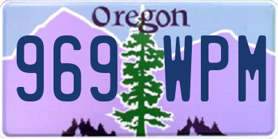 OR license plate 969WPM