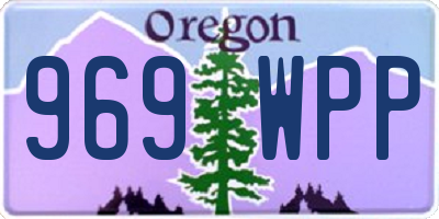 OR license plate 969WPP