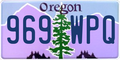 OR license plate 969WPQ