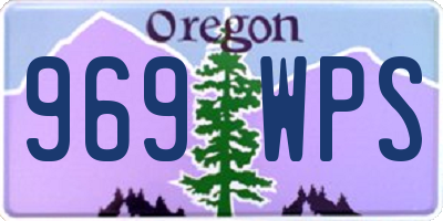 OR license plate 969WPS