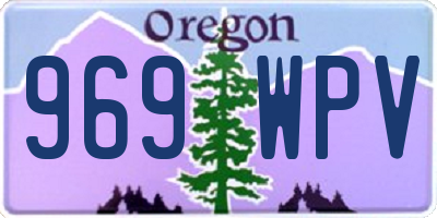 OR license plate 969WPV