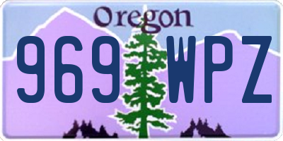 OR license plate 969WPZ